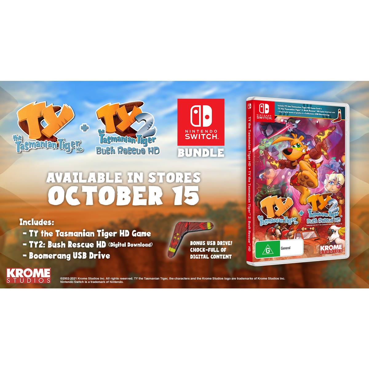 TY The Tasmanian Tiger HD + TY The Tasmanian Tiger 2: Bush Rescue HD: Bundle