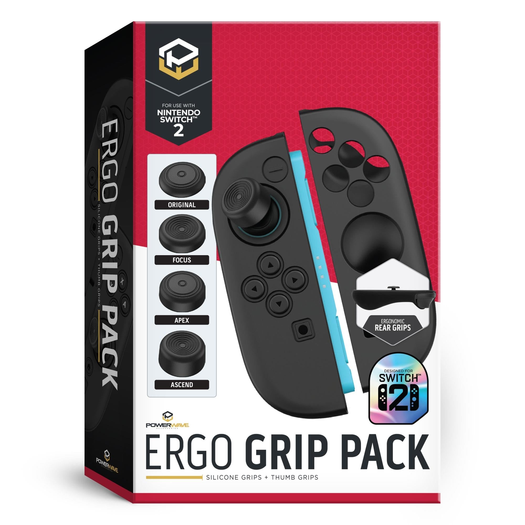 Powerwave Ergo Grip Pack for Nintendo Switch 2